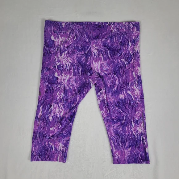 The North Face Motus Capri Active Leggings Womens Size XL - Purple Flashdry - Picture 2 of 9